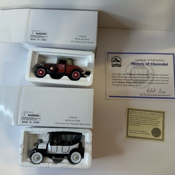 Other - Vintage Chevy Classic Car Models Set